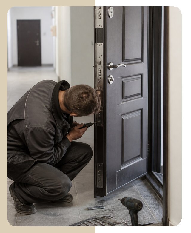 Усиление входной двери с установкой броненакладки в Устях-Джегуте