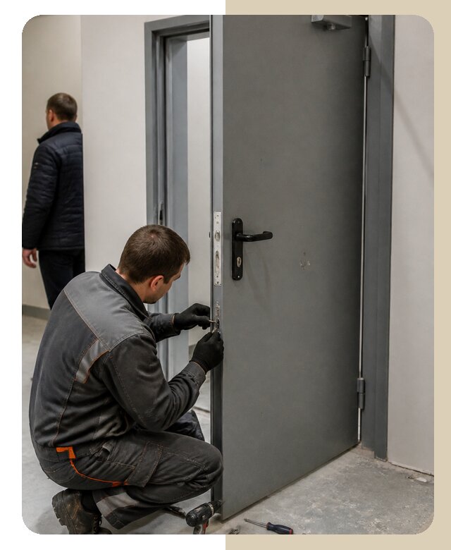 Ремонт противопожарной двери в Устях-Джегуте по цене 6580 р. | ДвериЛегко-Стд