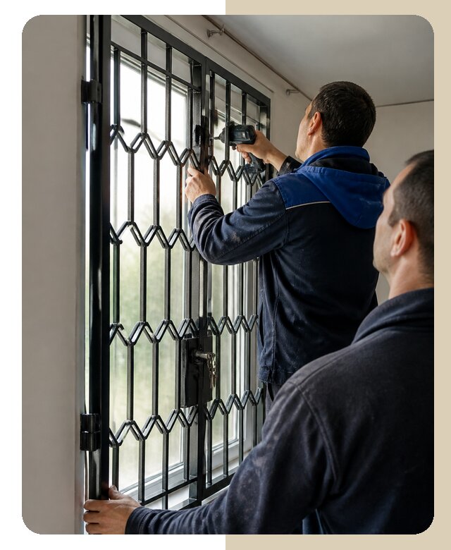 Установка распашных решеток в Устях-Джегуте цена от 6580 р. | ДвериЛегко-Стд